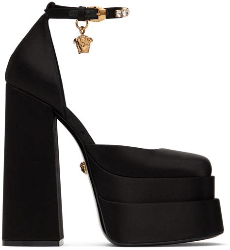 versace square toe heels|versace platform heels.